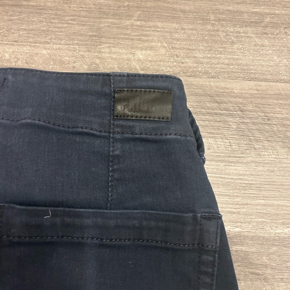 PAIGE Christy Pant- Dark Blue Wide Leg Jeans with Drawstring - Picture 3 of 5